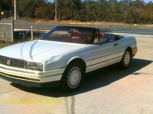 1991 cadillac allante pininfarina phase 2 pearl white convertible