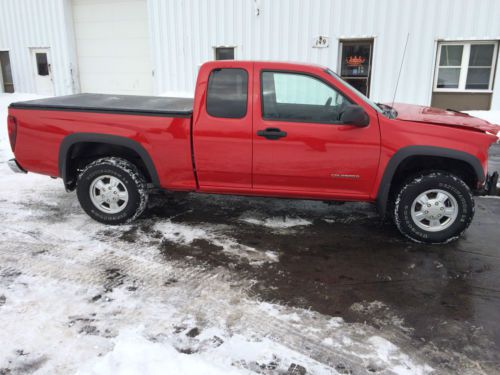 2005 chevrolet colorado ls ext. cab, 4x4, 3.5l, salvaged damaged rebuildable s10