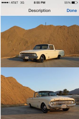 1961 ford falcon ranchero 289/c4  hot rod rat rod lowrider