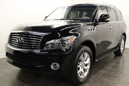 2012 infiniti qx56 navi roof f/r cam dvd htd rcam roof 2tv/dvd we finance