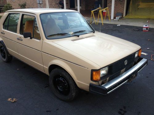 1982 volkswagen vw rabbit diesel 4 door 4 speed 50 mpg