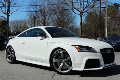 2013 audi tt-rs -ibis wht/blk, nav +  technology pkg, titanium sport pkg, wow!