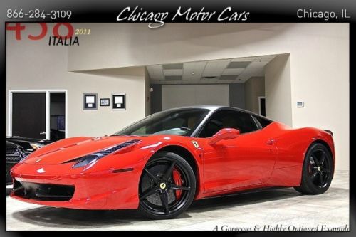 2011 ferrari 458 italia coupe $299k+msrp navigation carbon fiber premium sound