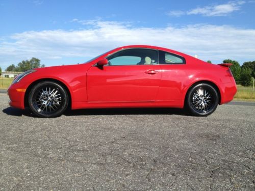 2003 infiniti g35 red coupe