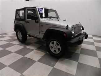 2007 wrangler x silver black soft top automatic air cloth power windows 4x4