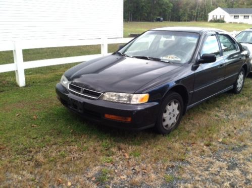 97 black honda accord 4 door, family, first car, cheap, gas saver, 4 cyl, nice