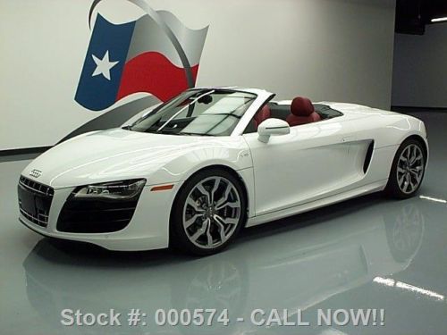 2011 audi r8 5.2 quattro spyder cabriolet awd nav 11k texas direct auto