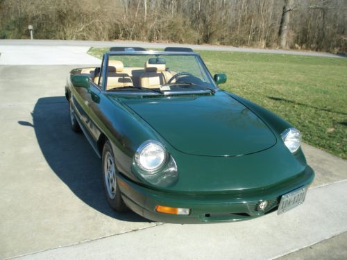 1992 alfa romeo spider convertible 2-door 2.0l