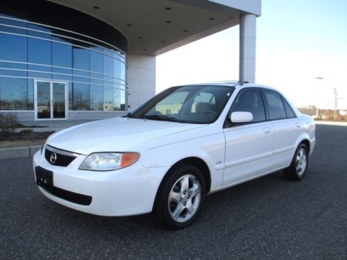 2002 mazda protege lx sedan white loaded super clean runs great just serviced