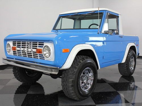 Great paint quality, nice looking halfcab bronco, very solid, clean simple inter