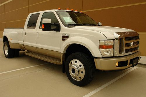 08 ford f450 king ranch 4x4 offroad crew cab diesel 4wd moon roof mint cond