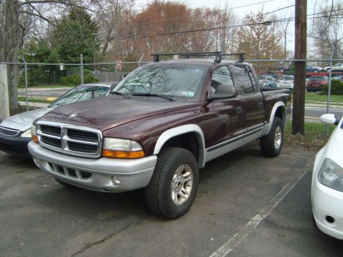 2004 dodge dakota slt crew cab pickup 4x4 1 owner clean carfax new car trade