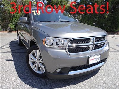 Dodge durango crew low miles 4 dr suv automatic 3.6l v6 sfi dohc 24v mineral gra