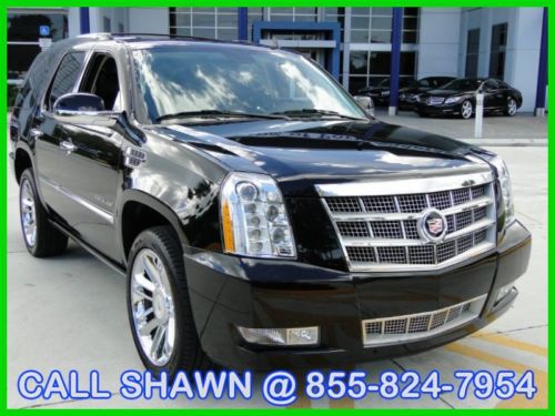 2011 escalade platinum edt, brown leather, 22inrims,3 tv/dvds,navi,bose,sunroof