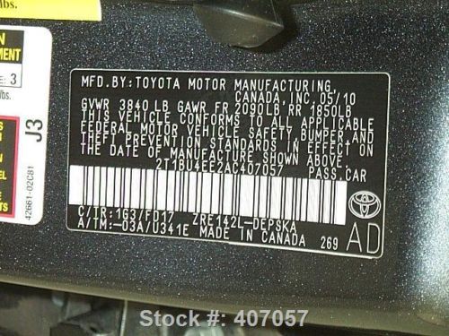 2010 TOYOTA COROLLA S AUTO SPOILER ALLOY WHEELS 67K MI TEXAS DIRECT AUTO, US $13,980.00, image 11