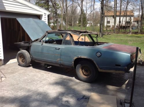 Very rare 1969 barracuda slant 6 automatic convertible with factory a/c