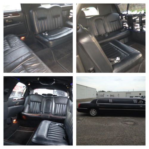 2007 lincoln 100&#034; black royale limousine