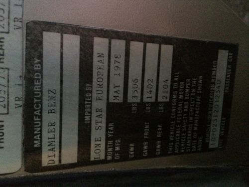 1978 Mercedes Benz 450 SLC European Model NO RESERVE!!!, image 19
