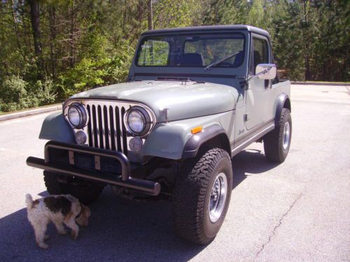 1983 jeep cj7 newer amc 258 engine 4 speed manuel  runs great half hard top look