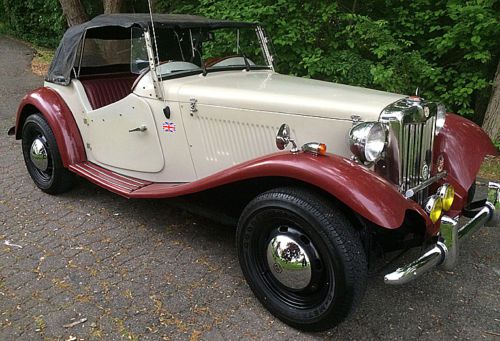 1952 mg t-series td tan convertible 4-speed dual exhaust kit car 1987 low miles