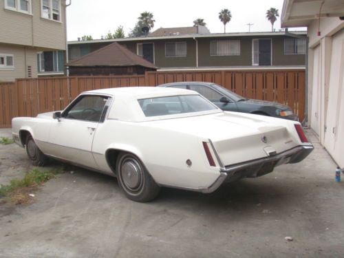 1969 cadillac eldorado, one owner, california car, black plate car, no reserve