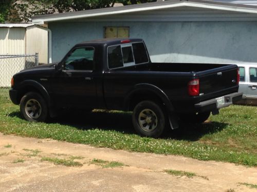 2002 ford ranger &#034;edge&#034; 3.0l v6 5-speed black (needs engine repair)