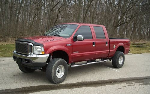 2003 ford  f-250     crew cab    4x4    lariat    automatic   diesel