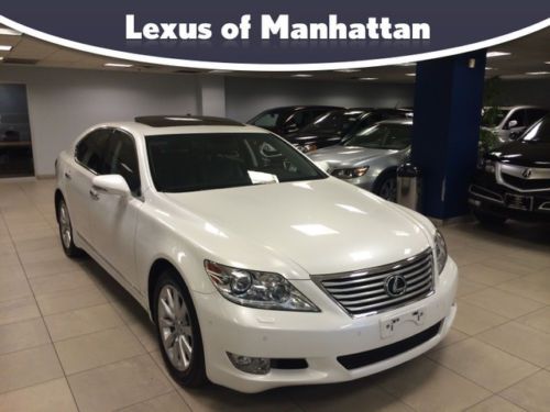 2011 lexus ls460 awd pre owned certified low miles white black