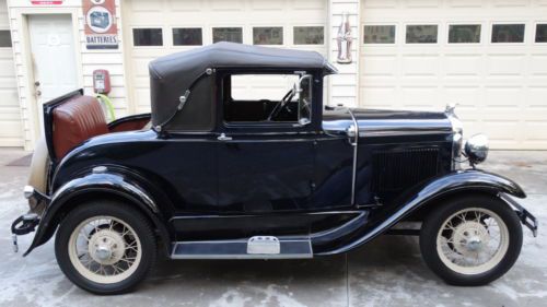1930 model a sport coupe....rumble seat....runs great