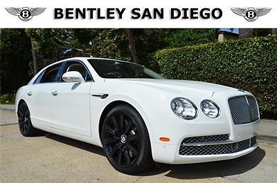 2014 bentley flying spur. white over white. rear entertainment. 4k miles.