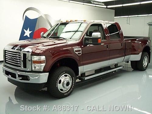 2010 ford f350 crew lariat diesel drw fx4 4x4 nav 24k!! texas direct auto