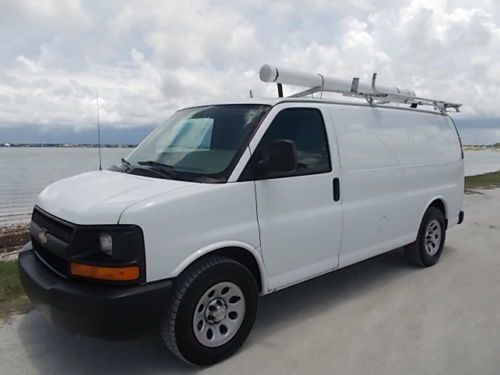 11 chev express 1500 cargo - one owner florida van - full cargo bin package