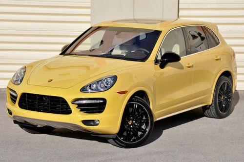 2011 porsche cayenne turbo! 4k miles! rare color! $127155 msrp! fresh service!
