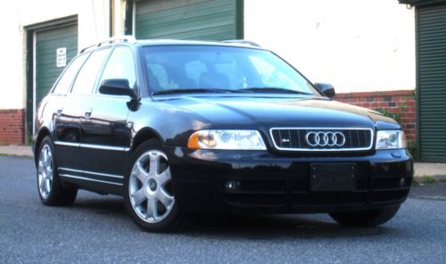 2001 audi s4 avant quattro wagon - navigation  1 owner - black/black - very rare