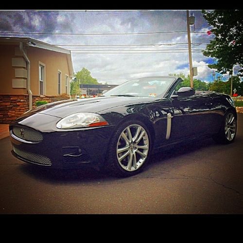 Beautiful 2008 jaguar xkr supercharged convertible, low miles, triple black