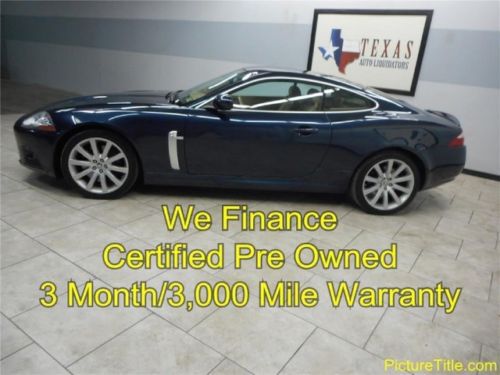 08 jaguar xkr coupe leather gps navi certified warranty we finance texas
