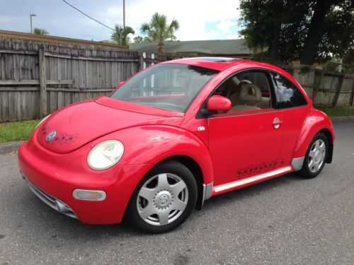 2000 volkswagen beetle gls tdi diesel 1.9l 45mpg one owner 5-speed manual fl car