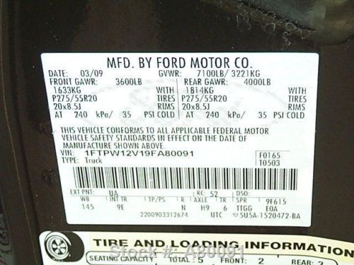 2009 FORD F-150 PLATINUM CREW SUNROOF NAV REAR CAM 20'S TEXAS DIRECT AUTO, US $25,980.00, image 21
