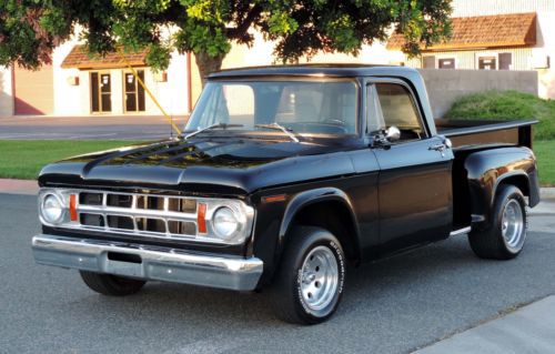 California original, 1968 dodge d-100 stepside shortbed hot rod, 100% rust free