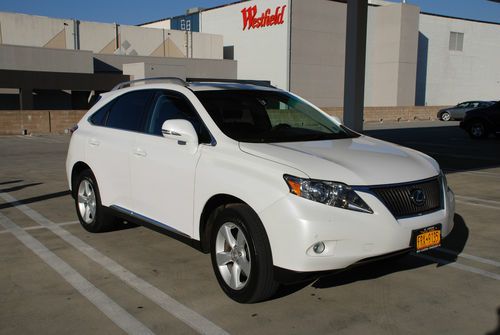 2011 lexus rx350 awd white/black