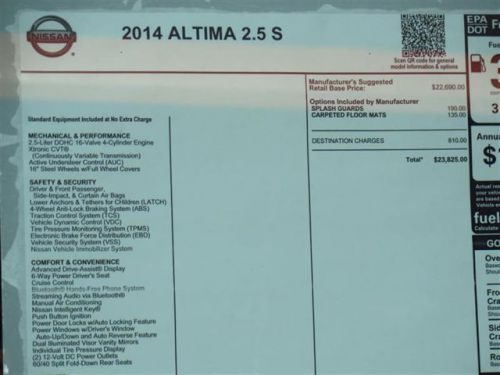 2014 Nissan Altima 2.5 S, US $20,032.00, image 5