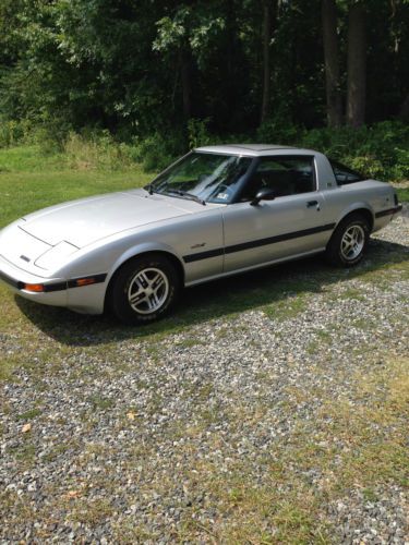 1982 mazda rx-7 gsl 17,028 miles, silver, garage kept