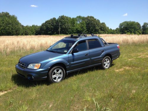 2006 subaru baja sport crew cab pickup 4-door 2.5l blue awd rare