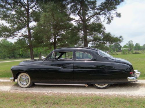 1950 mercury custom coupe award-winning show car, black, cool air, power windows