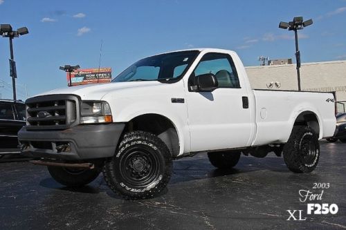 2003 ford f250 4x4 super duty 5.4l triton v8 white runs great ready for work!