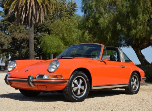 &#034;survivor&#034; 911e tangerine orig interior 100% factory metal #match 83k orig mi