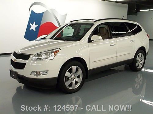 2012 chevy traverse ltz awd 7-pass leather rear cam 67k texas direct auto