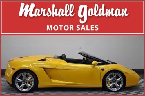 2008 lamborghini gallardo spyder pearl yellow/black e gear navi only 7100 miles