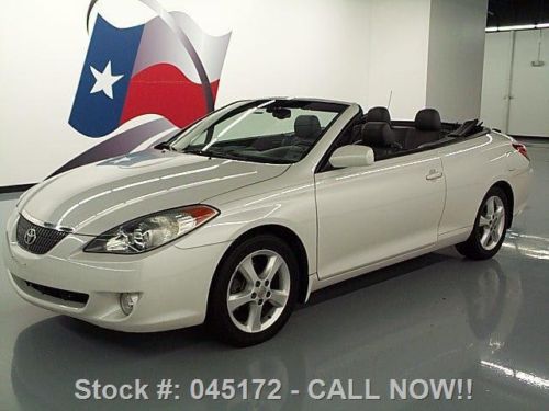 2005 toyota solara sle v6 convertible leather nav 79k texas direct auto