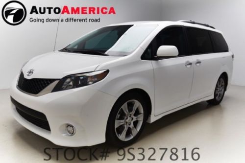 2013 toyota sienna se 14k low mile rear cam power slide door 3rd row seating